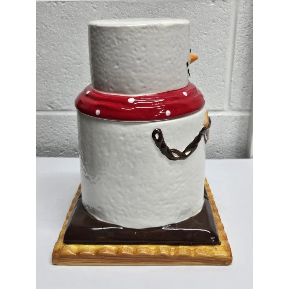 Ganz The Original S'Mores Snowman Canister Cookie Jar